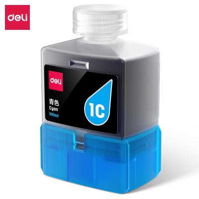 得力（deli）1C青色墨水瓶 适用得力L300系列着色清晰8000页大容量（裕佳源）